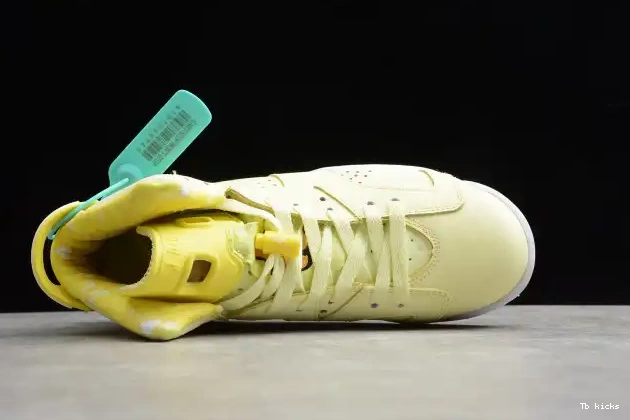 Rep TBK 543390-800 Floral (GS) Air Jordan Yellow 6 Dynamic Retro 0510